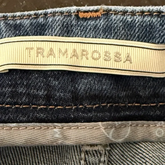 Tramarossa High Rise Belted Straight Leg Jeans Waist 27 - Picture 6 of 12